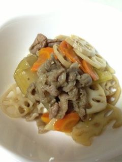 れんこんの炒め煮-レシピのメイン写真