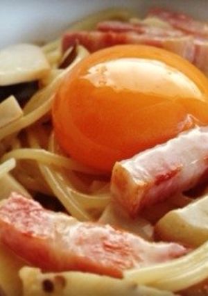 ベーコンとエリンギのカルボナーラ-レシピのメイン写真
