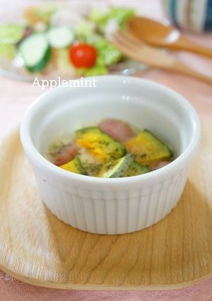 かぼちゃとウィンナーのココットカマン-レシピのメイン写真
