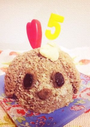 犬用 ヘルシーお誕生日ケーキ♪-レシピのメイン写真