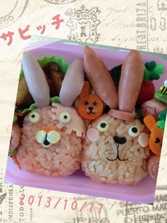 キャラ弁♪ウサビッチおにぎり♪-レシピのメイン写真