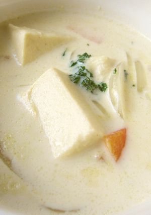 高野豆腐の豆乳スープ-レシピのメイン写真