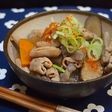 ruhruフライパンでモツ煮込み