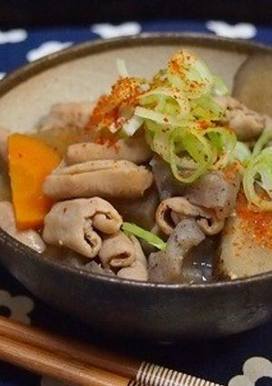 ruhruフライパンでモツ煮込み-レシピのメイン写真