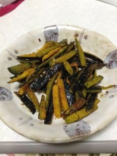 かぼちゃの皮炒め-レシピのメイン写真