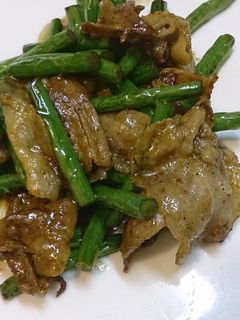 にんにくの芽と豚肉の炒め物-レシピのメイン写真