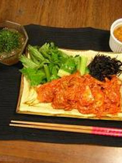 キムチと鶏軟骨の辛マヨ炒め-レシピのメイン写真