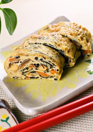 リメイク♡ひじきの煮物で卵焼き-レシピのメイン写真