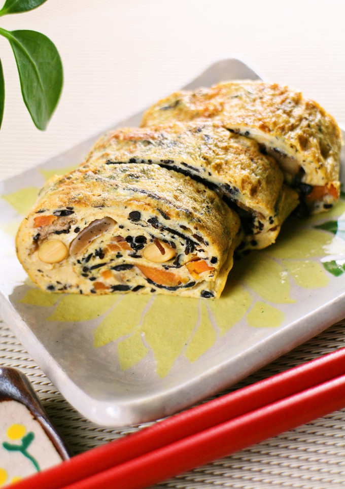 リメイク♡ひじきの煮物で卵焼き-レシピのメイン写真