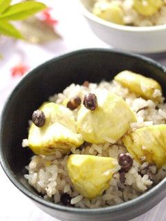 栗と小豆のおこわ風ご飯-レシピのメイン写真