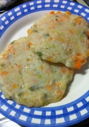 離乳食＊後期＊米粉のお好み焼き-レシピのメイン写真