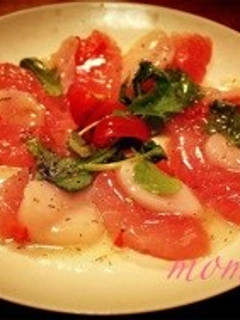 マグロとホタテのカルパッチョ-レシピのメイン写真