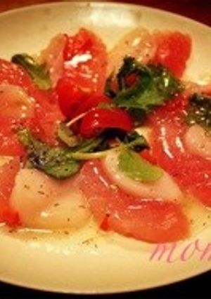 マグロとホタテのカルパッチョ-レシピのメイン写真