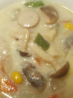 キノコのクリームスープ-レシピのメイン写真