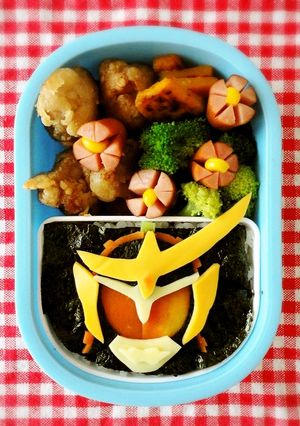 キャラ弁＊仮面ライダーガイム弁当♪型紙有-レシピのメイン写真