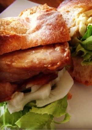 照り焼きチキンサンド-レシピのメイン写真