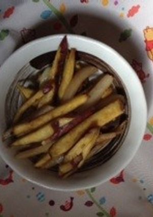 サツマイモとハヤト瓜のキンピラ風炒め物-レシピのメイン写真
