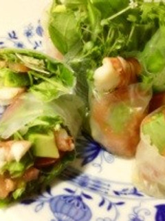 カフェメニュー♪野菜たっぷり生春巻き-レシピのメイン写真