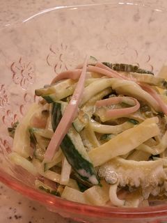 不思議!苦くないゴーヤとたくあんのサラダ-レシピのメイン写真