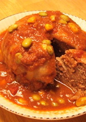 びっくりビックなロールキャベツ-レシピのメイン写真