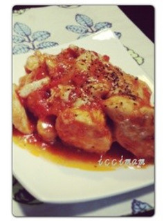 簡単♪大人な鶏肉のトマト煮-レシピのメイン写真