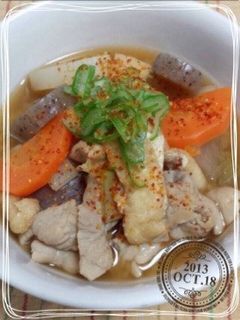 我が家の味噌汁風☆モツ煮込み♪-レシピのメイン写真