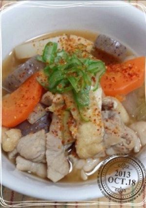 我が家の味噌汁風☆モツ煮込み♪-レシピのメイン写真