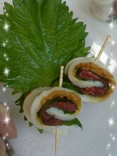 ちくわの梅大葉巻き♪-レシピのメイン写真