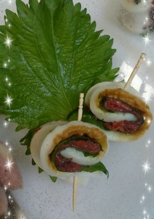 ちくわの梅大葉巻き♪-レシピのメイン写真