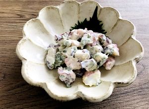 ゆでだこと大葉のわさびマヨあえ-レシピのメイン写真