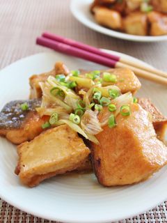 鮭と厚揚げの照り焼き-レシピのメイン写真