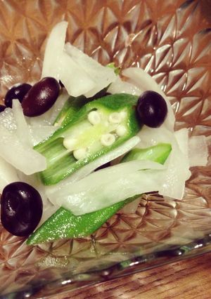 大根とオクラと黒豆の簡単和え♪-レシピのメイン写真