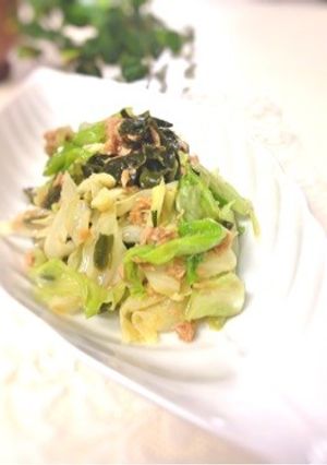 ☆わかめとキャベツ♪ツナ和えサラダ-レシピのメイン写真