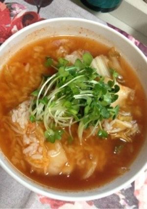 節約レシピ☆キムチ雑炊-レシピのメイン写真