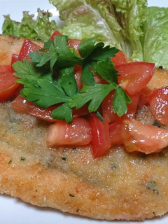 鮭のチーズパン粉焼き☆トマトソース-レシピのメイン写真