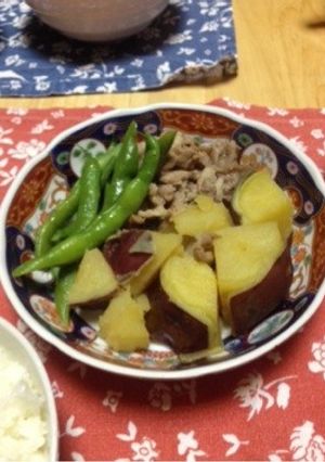 ホクホク＊さつまいもと豚肉の生姜煮-レシピのメイン写真