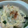 ほうれん草とささみのチーズパン粉焼き♪