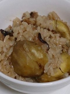 鶏肉と栗のおこわ-レシピのメイン写真