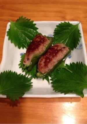 普通のピーマンの肉詰め-レシピのメイン写真