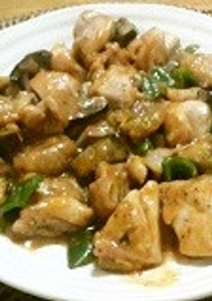 鶏肉とナス・ピーマンの味噌炒め煮-レシピのメイン写真