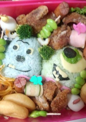 キャラ弁サリー＆マイク-レシピのメイン写真