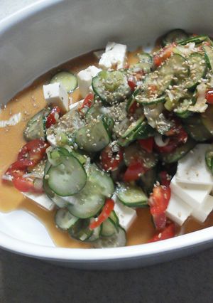 大家族の中華風豆腐サラダ-レシピのメイン写真