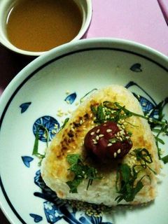鮭フレーク焼おにぎりのあんかけ-レシピのメイン写真