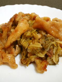 レタスと豚肉の甘酢炒め-レシピのメイン写真