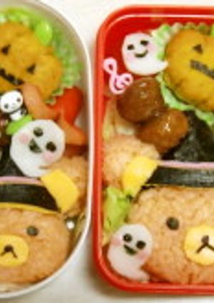 ハロウィン♪魔法使いリラックマのキャラ弁-レシピのメイン写真