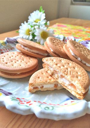 りんごのブランデービスケットサンド☆-レシピのメイン写真