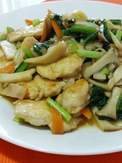 節約☆鶏むねの中華風炒め-レシピのメイン写真