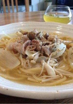 あっさり きのこのスープスパ-レシピのメイン写真