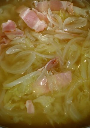 簡単おいしい朝のしっかりスープ-レシピのメイン写真