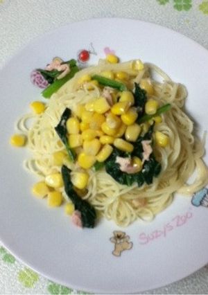 5分で、雪菜のパスタ-レシピのメイン写真